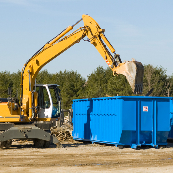 are there any restrictions on where a residential dumpster can be placed in Lupton City Tennessee